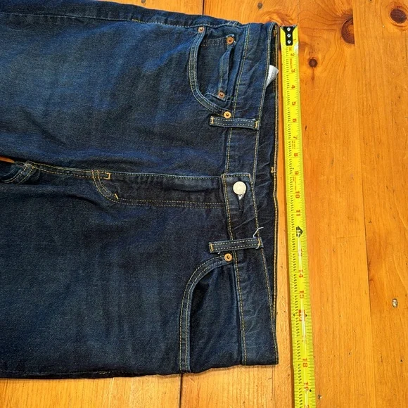 Levi's Mens 511 Jeans - 045114534 - Dark Wash Blue - frayed bottoms 36 x 30 - Picture 11 of 16